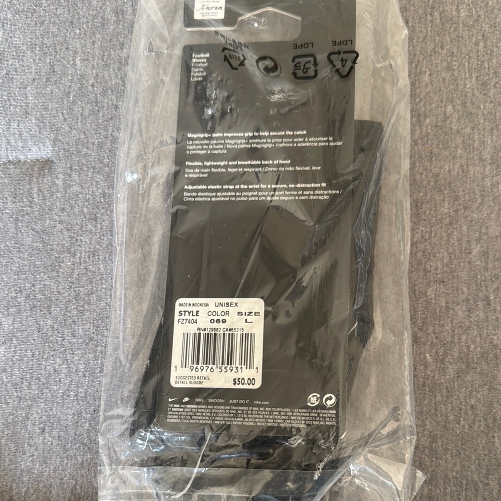 Nike vapor Jet football gloves
